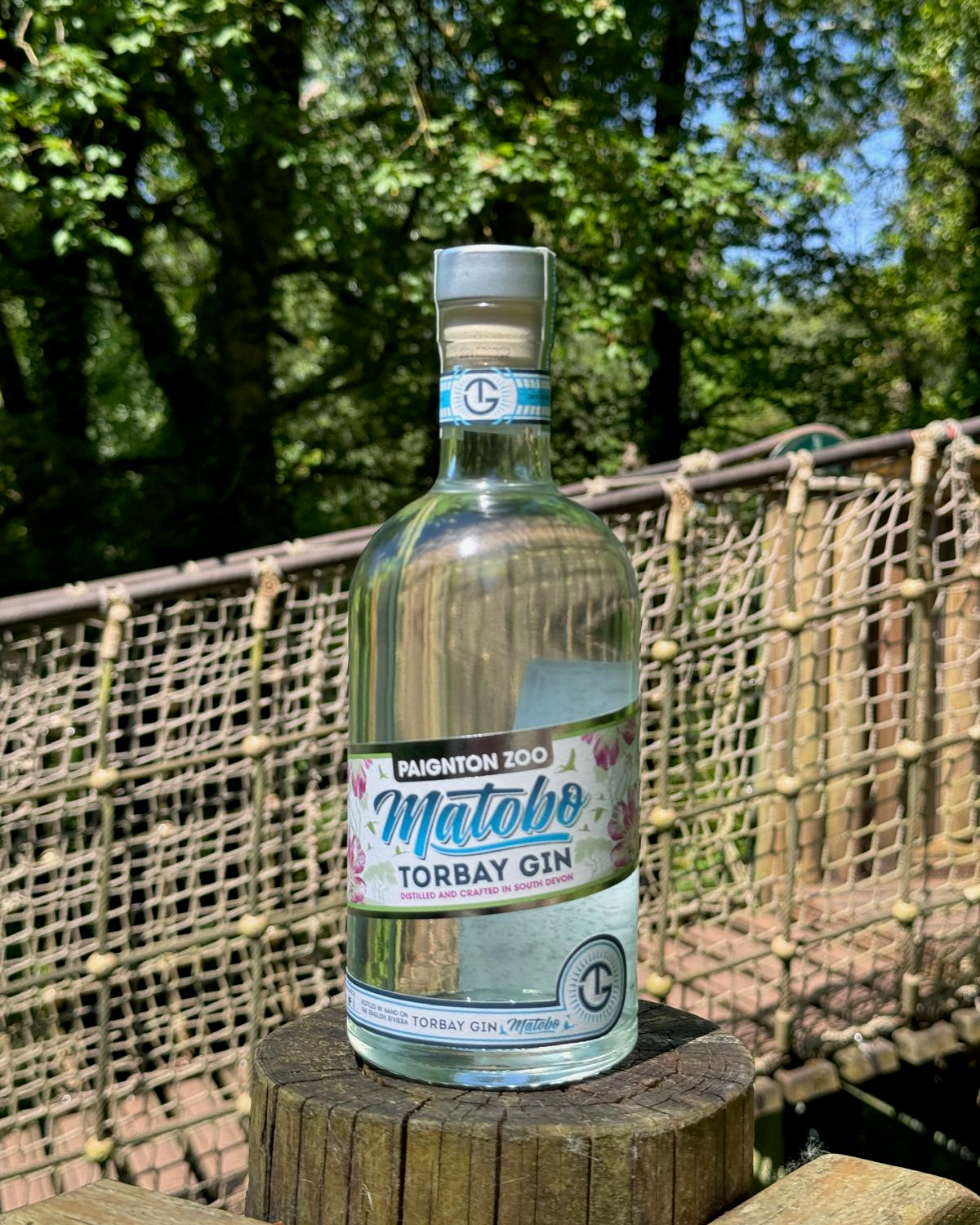 Matobo Gin by the Paignton Zoo Bridge